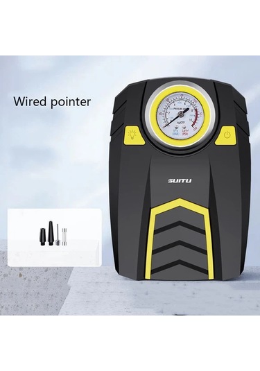 Carrier Dc 12v Kablolu İşaretçi Araba Lastik Şişirme Pompası Hava Kompresörü Taşınabilir Dijital Basınç Ölçer Arabalar İçin