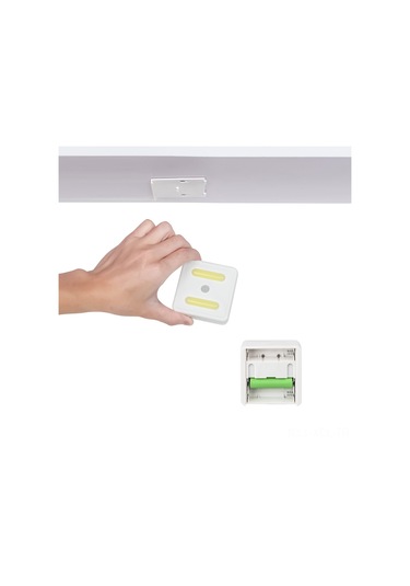 Konesam Td002 Hareket Sensörlü Uv Cihazlı Led Lambası - Pilli Dolap Işığı, Tuvalet Işığı, Ev İçin Otomatik Açık/kapat, Mikrobakteri Öldürücü, Kolay Kurulum Beyaz