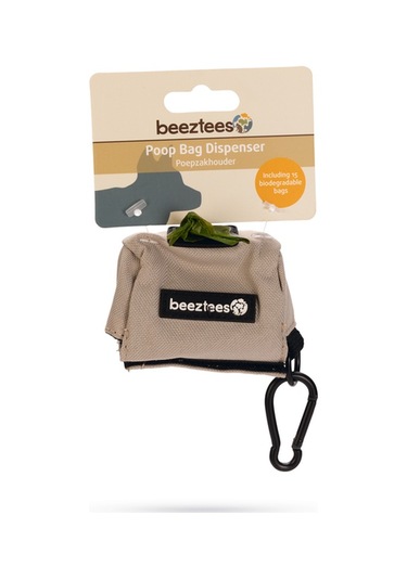 Beeztees Köpek Dışkı Toplama Poşeti Taşıma Çantası, Gri, 7,5x3,5x4cm