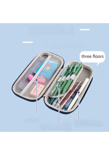 Erkek Çocukları İçin Sevimli Hayvan Karikatürlü Kalem Kutusu, Üç Katmanlı Erkek Çocuk Kalem Kutusu, Sevimli Kalem Kutusu, Erkek Çocukları, Okula Dönüş Ürünleri Th