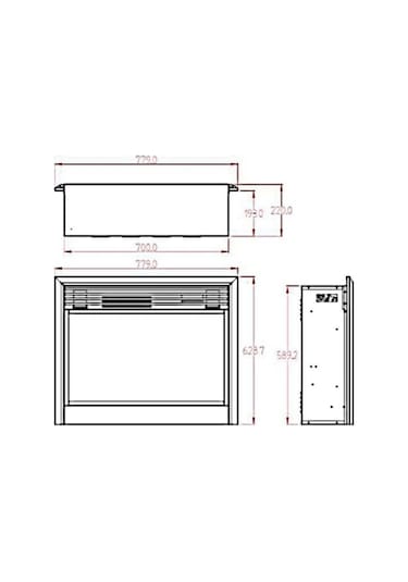 Boge Ws-Q-01 Elektrikli Şömine