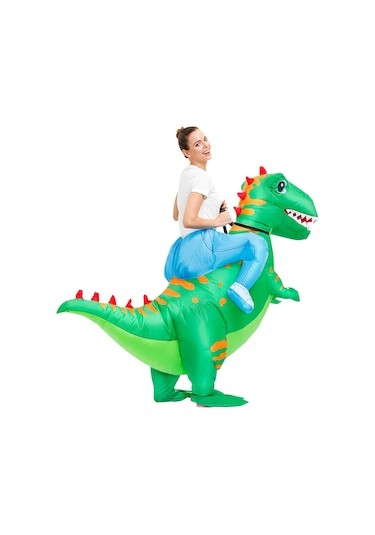 Lıcorıce Parti Festivali Kostümü Şişirilebilir Pompalı Yetişkin Dinozor Kostümü