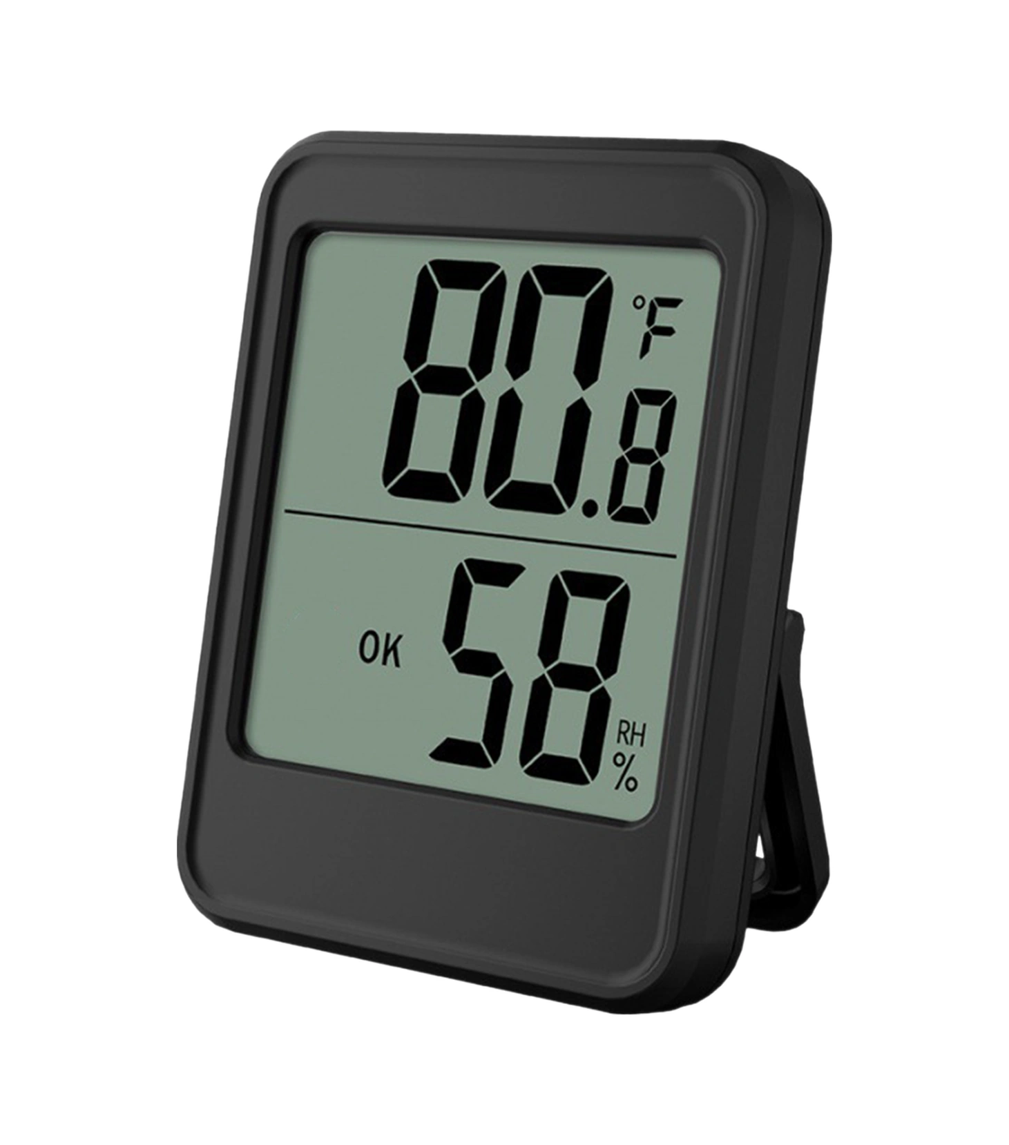 Youmex Mc40 Siyah Ev İçi Dijital Termometre Nem Ölçer - Profesyonel Sensör, Kolay Okuma, 3 Yöntem Montaj, Konfor Durumu Gösterici