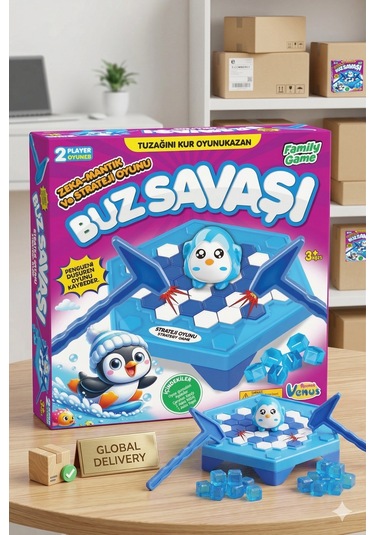 Buz Savaşı Zeka Ve Strateji Oyunu - Penguen Düşürme Oyunu