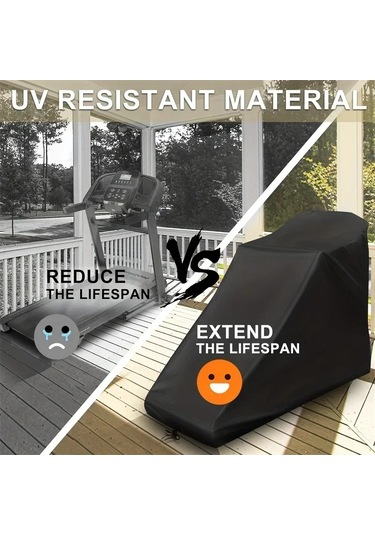 Katlanmayan Koşu Bandı Kapağı, Toz Geçirmez Su Geçirmez Ağır