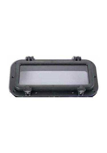 Sealux Marine İçten Montaj Abs Dikdörtgen Lumboz Siyah 40x20 Cm