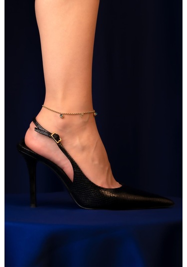 14 Ayar Altın Yunus Gözü Halhal Hal0012 Beyaz