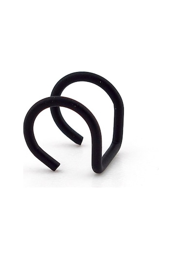 Mat Siyah Renkli Earcuff Kulak Kelepçesi Helix Sarmal Ex082 Siyah