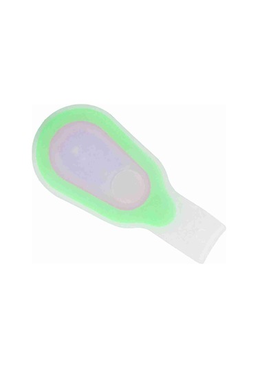 Silikon Jel Gece Bisiklet Koşu Sırt Çantası Güvenlik Uyarı Led El Feneri Lambası Yeşil Yeşil