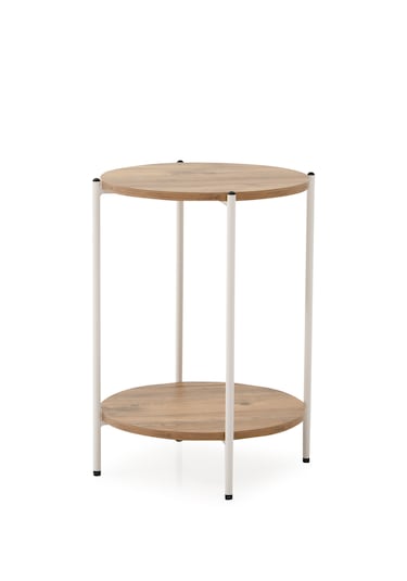 Arpelia Yuvarlak Tablalı Iki Katlı Sehpa Q42x60 Cm