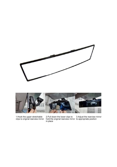 300mm Otomatik Geniş Görüş Arka Ayna Evrensel Araç Kamyon İç Arka Görüş Aynası