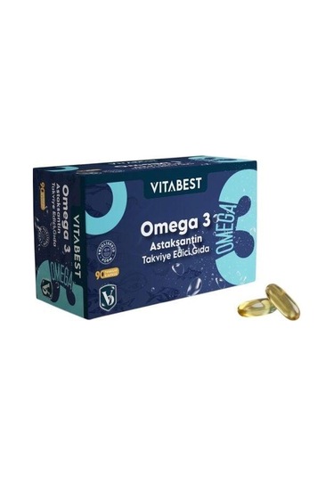 Vitabest Omega 3 Ve Astaksantin 90 Kapsüli