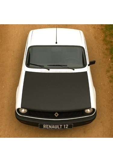 Renault 12 Toros 1971 2000 Tam Kaput Maskesi Siyah Suni Deri, Araca Özel Koruma 1 Adet