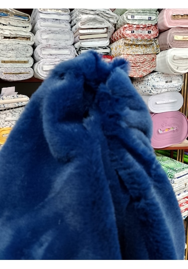 Toskana Peluş Kumaş Gece Mavi
