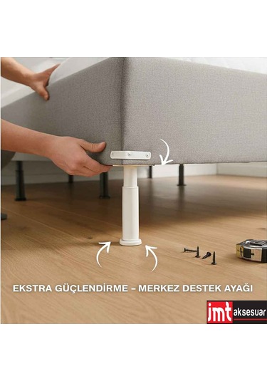 5 23 Cm Ayarlanabilir Siyah Destek Ayağı Mobilya Kanepe Baza Koltuk Dolap Ayağı Beyaz