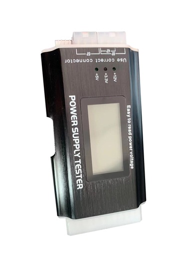 Geeksen Lcd Ekranlı Atx Güç Kaynağı Test Cihazı - Sata, Ide, Pcı-e Bağlantıları İçin Siyah