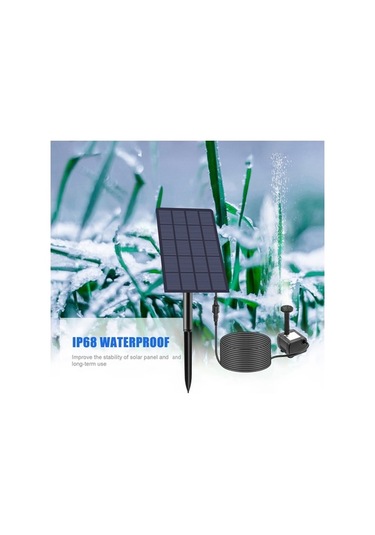 Pazly 4 Nozullu 2.5w Dıy Kuş Banyosu Dalgıç Güneş Enerjili Çeşme Pompası