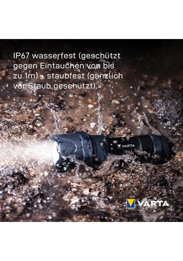 Varta Indestructıble F10 Pro El Feneri 6W Led Fener 3Aaa Siyah