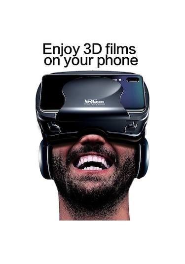 VRG Pro Plus 3D VR Kulaklık Kaskı 5-7 İnç Sanal Gerçeklik Gözlüğü