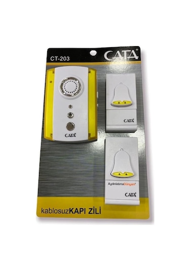 Cata Uzaktan Kumandalı Zil 1 Zil + 2 Buton Ct-203