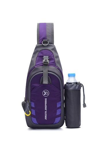 Mavi Bel Çantası Açık Hava Eğlence Sporları Erkek Göğüs Çantası Çok İşlevli Omuz Postacı Çantası Seyahat Su Geçirmez Naylon Mavi