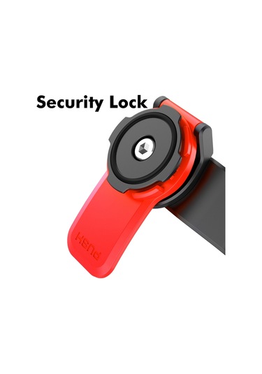 Hl-143A 4.7-6.7 Inç Cep Telefonları Için Çıkarılabilir Motosiklet - Bisiklet Cep Telefonu Tutacağı - Siyah/Kırmızı Kırmızı - Siyah