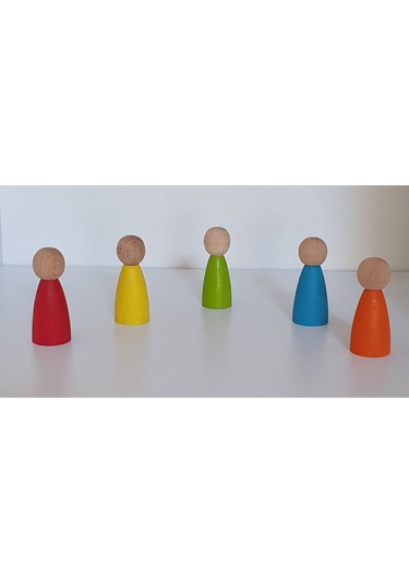 Waldorf Montessori Pegleri Nins Ve Halkaları 5'li İnsancık + 5'