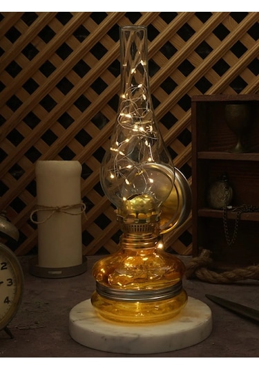 Modern Nostalgia Sarı Ledli Gaz Lambası