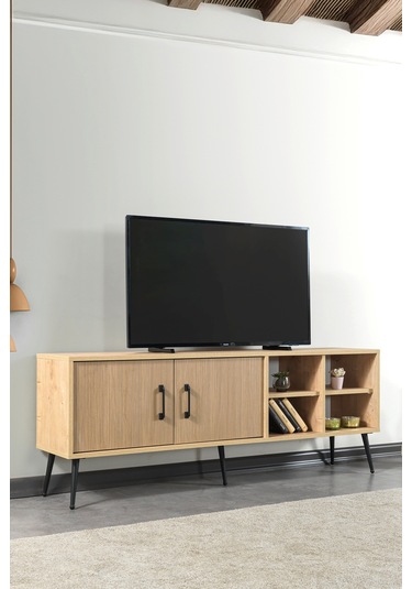 3610 Şile Metal Ayaklı Metal Kulplu 160 Cm Tv Ünitesi - Yunus Safir Yunus - Safir