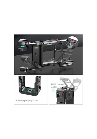 Ulanzi Oa-14 Djı Osmo Action 3 Metal Cage Çerçeve