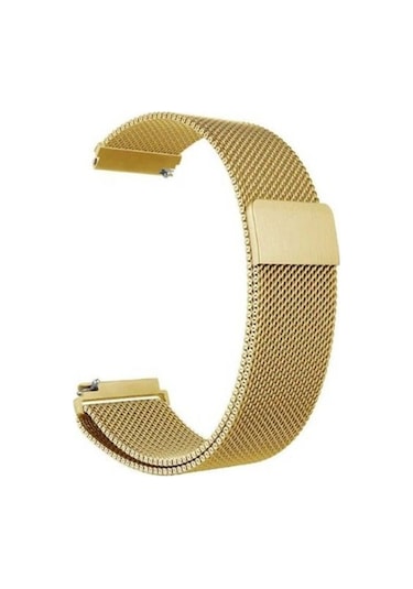 Google Uyumlu Ticwatch S2 Wear Os Kordon Hasır Metal Örgülü Krd01 22mm