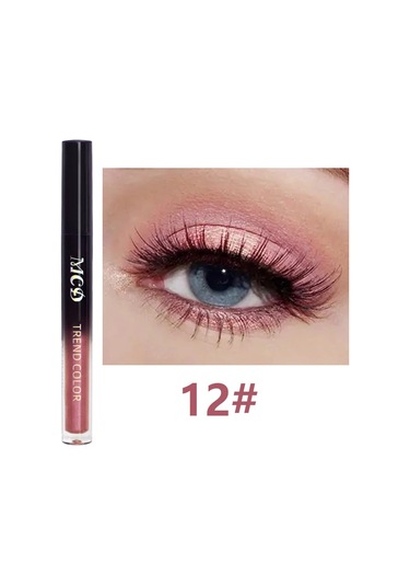 13 Gölgeli Suya Dayanıklı Likit Göz Farı Paleti - Göz Alıcı Görünümler İçin 12 Dark Topaz