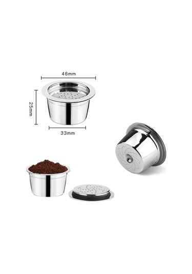 Bloomnest Paslanmaz Çelik K-fee Makinesi Yedek Kahve Kapsülleri - Kaşık Fırçalı