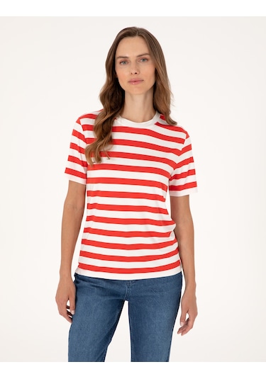 Pierre Cardin Kadın Beyaz Tişört 50305777-vr013 Beyaz