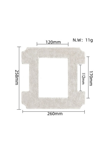 Ecovacs Winbot İçin 9 Adet Mop Ped Aksesuarları