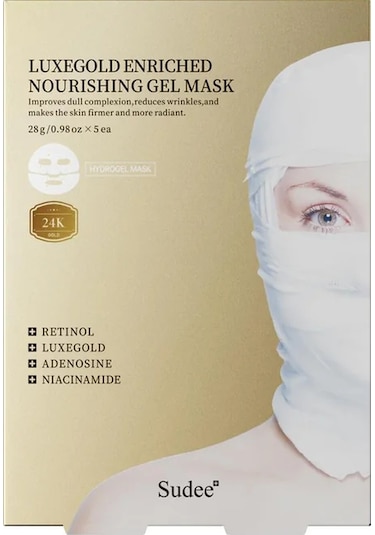 Sudee Luxegold Kırışıklıkları Azaltan Jel Maskesi 5adet
