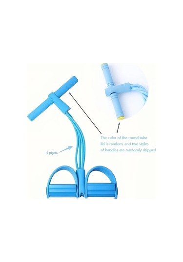 Fochsia Pembe 4'lü Doğal Lateks Direnç Lastiği Yoga Fitness Çekme Aleti Pembe