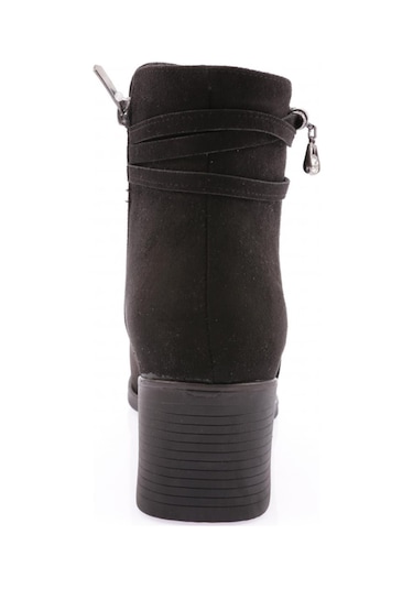 Dgn 57-22k Kadın Kristal Taş Aksesuarlı Topuklu Bot 57-2121-R1680 Siyah