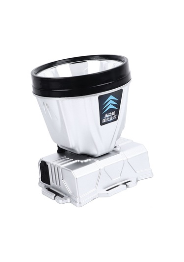 Ximistore9 Yüksek Parlaklık Şarj Edilebilir Entegre Batarya Ve Güç Göstergeli 32 Led Zoomlu, Isıya Dayanıklı, Su Geçirmez Kafa Feneri Gümüş Diğer