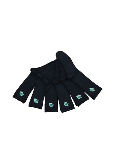 Ercey'S Erkek Çocuk 6'Lı Bambu Soket Çorap Okul Çorabı-Siyah (526864362) Siyah