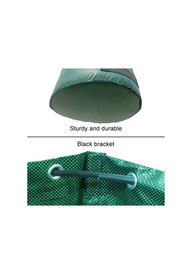 32 Galon 120l Pp Bahçe Düşmüş Yapraklar Çantalar Yeşil Atık Torbalar, Boyut: 45cm X 76cm