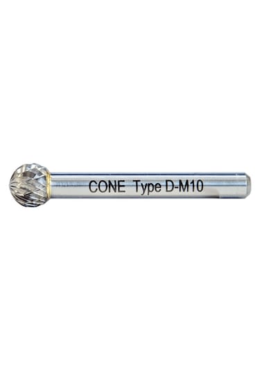 Cone Cone D Tipi Yuvarlak Misket Başlı Karbür Kalıpçı Frezeleri 4mm