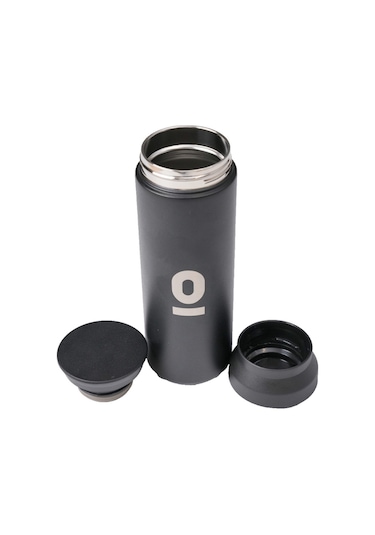 Paslanmaz Çelik Uzun Siyah Termos 500ML No:35