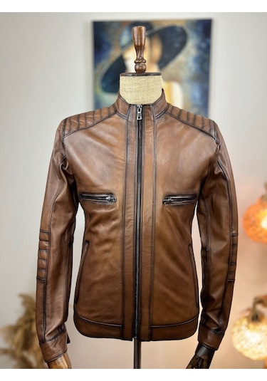 Always Leather Usta İşi Özel Dikim %100 Hakiki Deri 1803340003 Kahverengi
