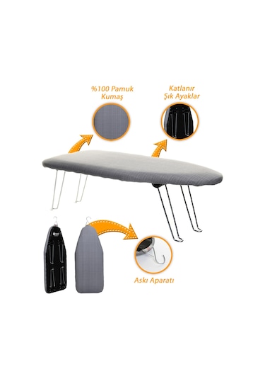 İyimi Smart Mini Seyahat Portatif Ütü Masası
