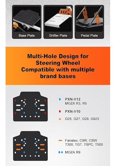 A11 Katlanabilir Yarış Direksiyonu Standı Çoklu Açı Ve Yükseklik Ayarı Logitech, Moza, Fanatec Uyumlu