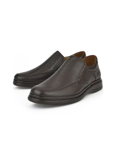 Ziya, Erkek Hakiki Deri Konfor Ayakkabı 1311018z209 Kahverengi