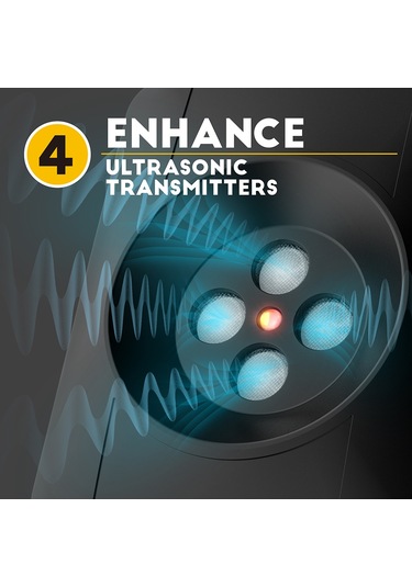3 Vitesli Anti-köpek Havlama Cihazı Ultra-sonik Köpek Havlama Kontrolü Caydırıcı Cihazlar Şarj Edile-siyah
