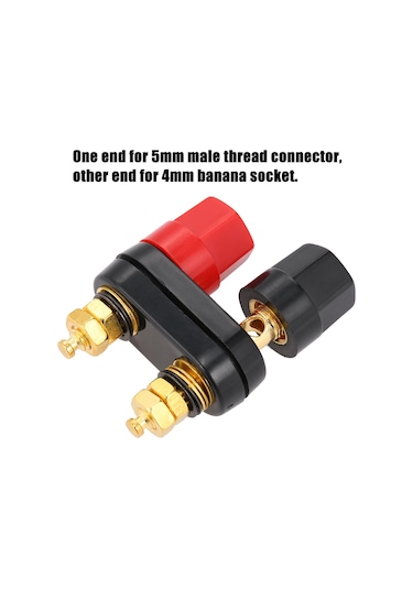 Tenfowee Hoparlör Ve Amplifikatör Bağlantıları İçin 4mm Çift Dişi Muz Fiş - 2'li Set