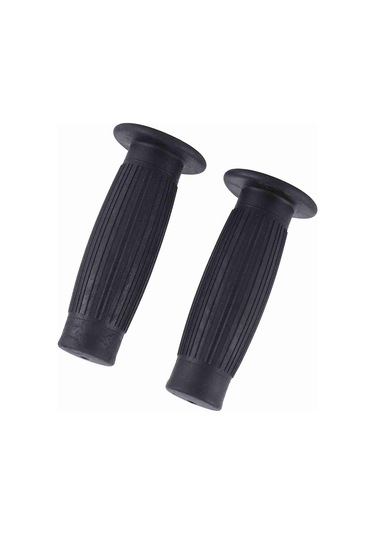 Konesam Motosiklet Lastik El Tutucu Seti: 22mm Sol-24mm Sağ, Dokulu Yüzey, Titreşim Emici, Kaymazsız, Klasik Tasarım Siyah